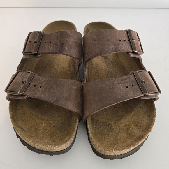 Birkenstocks Brown Leather Sandals - Picture 3 of 9
